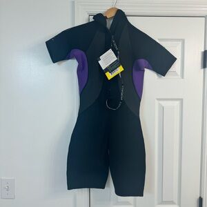 Body Glove Womens Medium M Spring Suit Pro 3 Black & Purple NWT